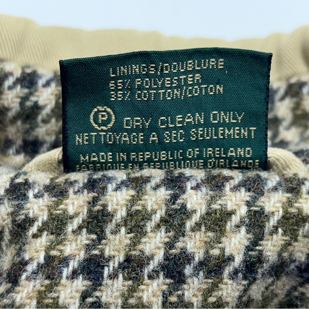 Orvis Khaki Utility Jacket with Houndstooth Lining - Picture 16 of 16